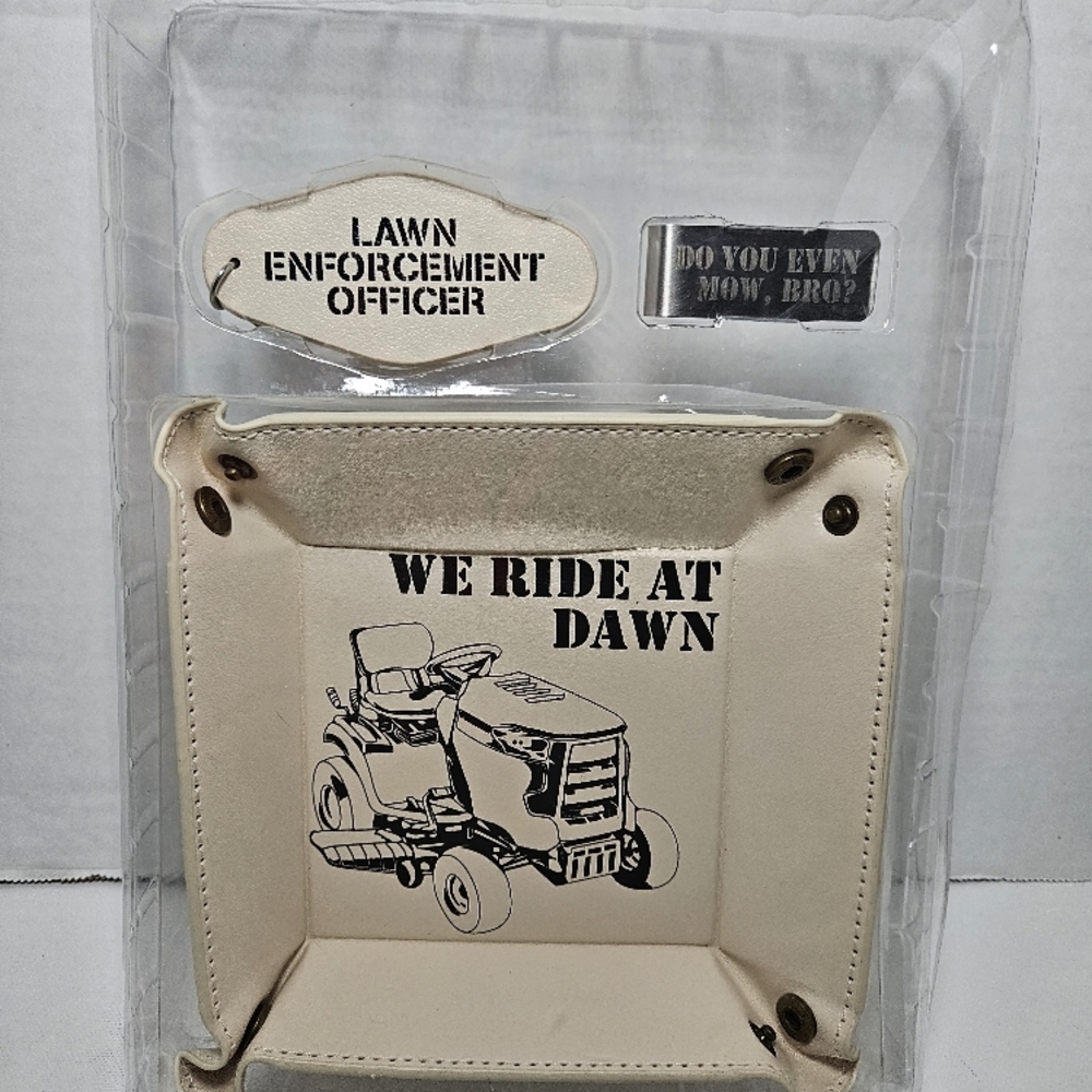We Ride at Dawn Tray Set with Keychain and Money Clip